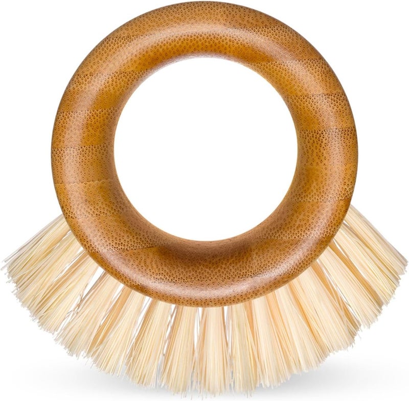 Full Circle The Ring Fruit and Vegetable 2 in 1 Fruit & Vegetable Cleaning Brush, Small (Pack of 1), White - Image 1