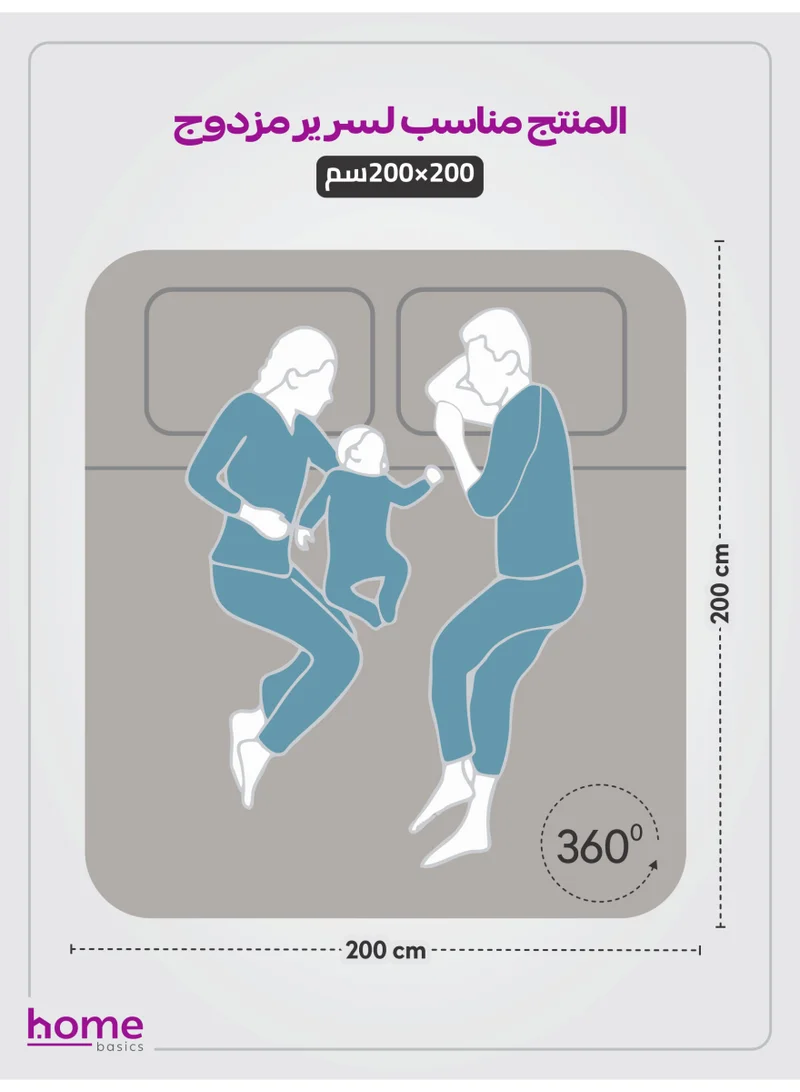 دوناتيلا ملاءة سرير ملائمة: 3 قطع ملاءة صلبة بحجم كينج مع مجموعة أكياس وسائد وغطاء سرير تبريد ناعم حريري 35 سم من الألياف الدقيقة للغاية وفرشاة  فاتح