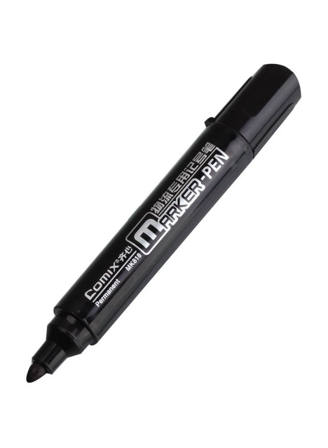 كوميكس Comix Black Thick-tip Logistics Oil-based Marker Pen، 12 قطعة/علبة، قرطاسية مكتبية، أداة، Mk818 - Image 4
