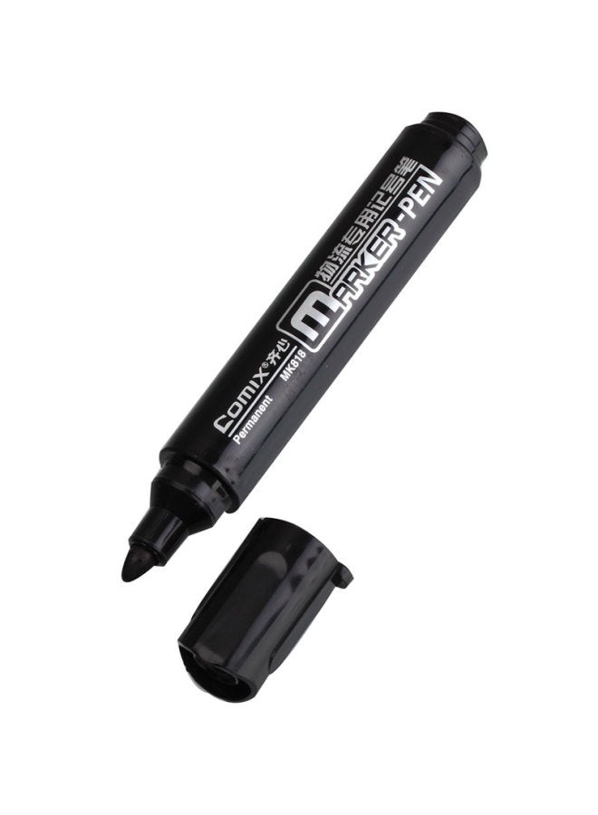 كوميكس Comix Black Thick-tip Logistics Oil-based Marker Pen، 12 قطعة/علبة، قرطاسية مكتبية، أداة، Mk818 - Image 3