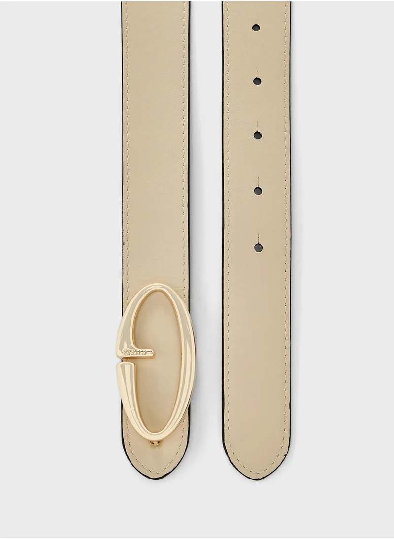 GUESS Logo Detailed None Allocated Hole  Belt
