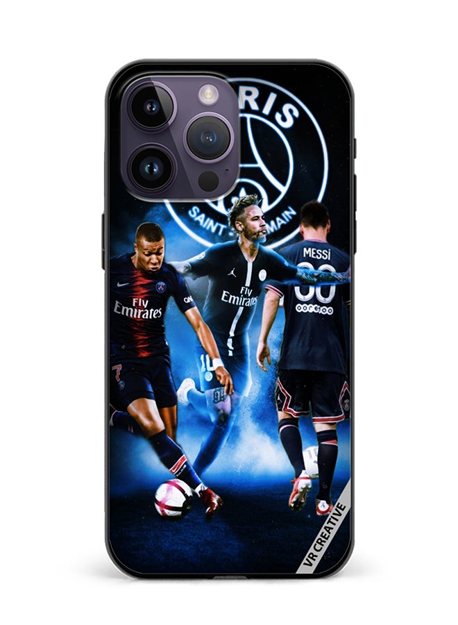 Protective Case Cover For Apple iPhone 16 Pro Max Player Football Design Multicolour