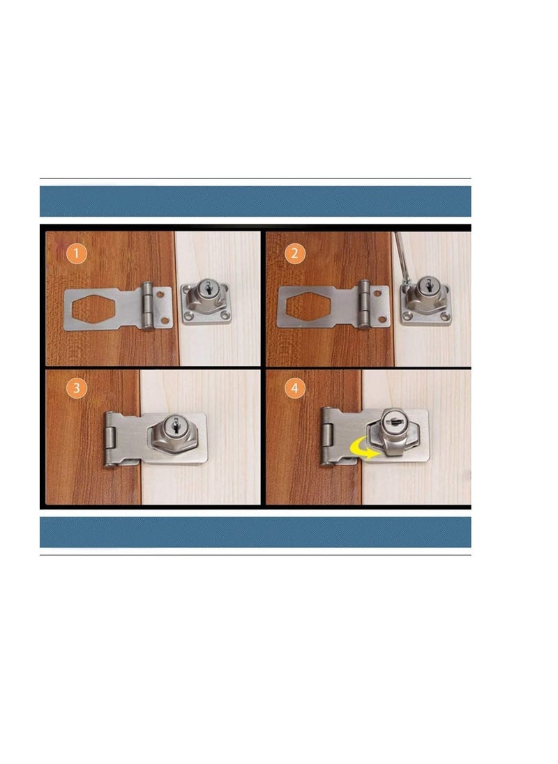 ABBASALI Twist Knob Keyed Locking Hasp for Small Doors  - Image 3