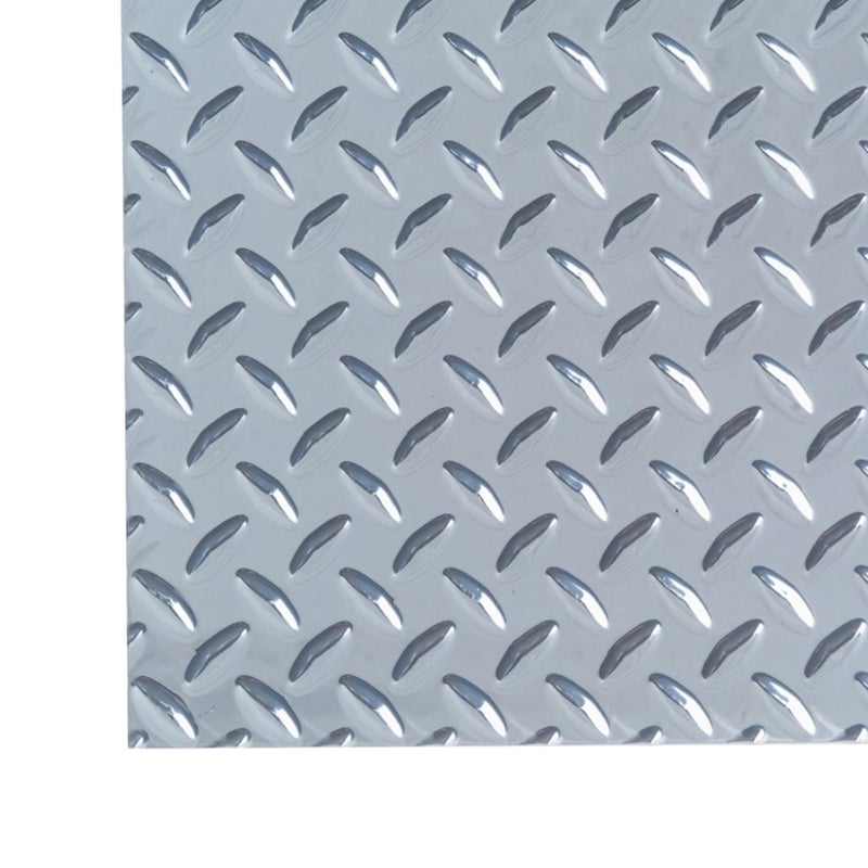 M-D Building Products 56022 12 in. x 24 in. x .063 in. Silver Aluminum Sheet Diamond Tread - Image 4