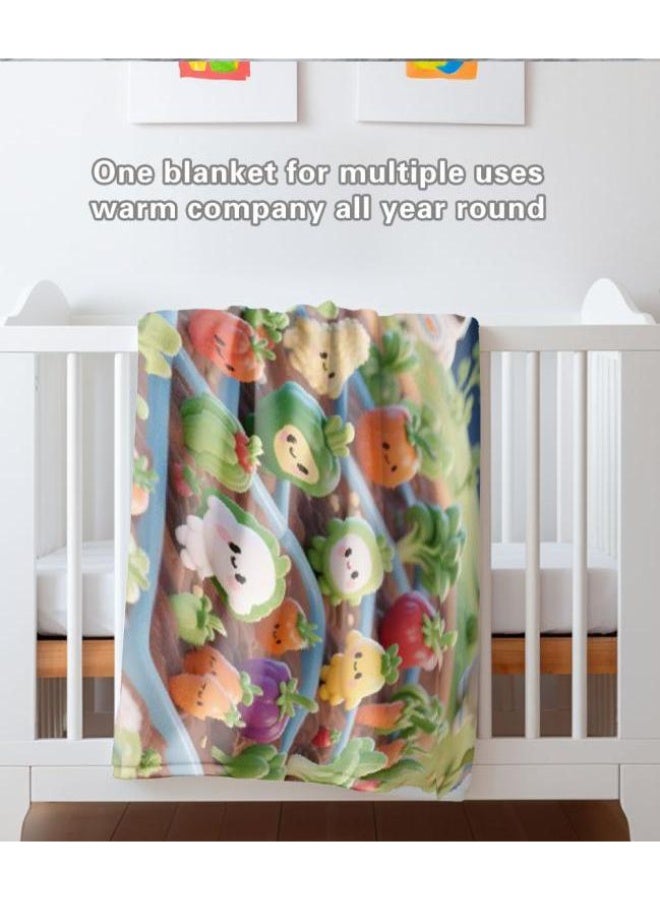 general Baby and children's cartoon flannel thin blanket (warm and comfortable, suitable for sleep, game use) 70cm*100cm - Image 1