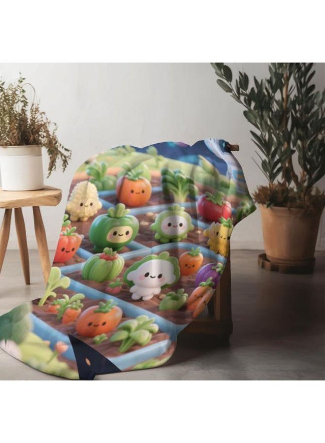 general Baby and children's cartoon flannel thin blanket (warm and comfortable, suitable for sleep, game use) 70cm*100cm - Image 2