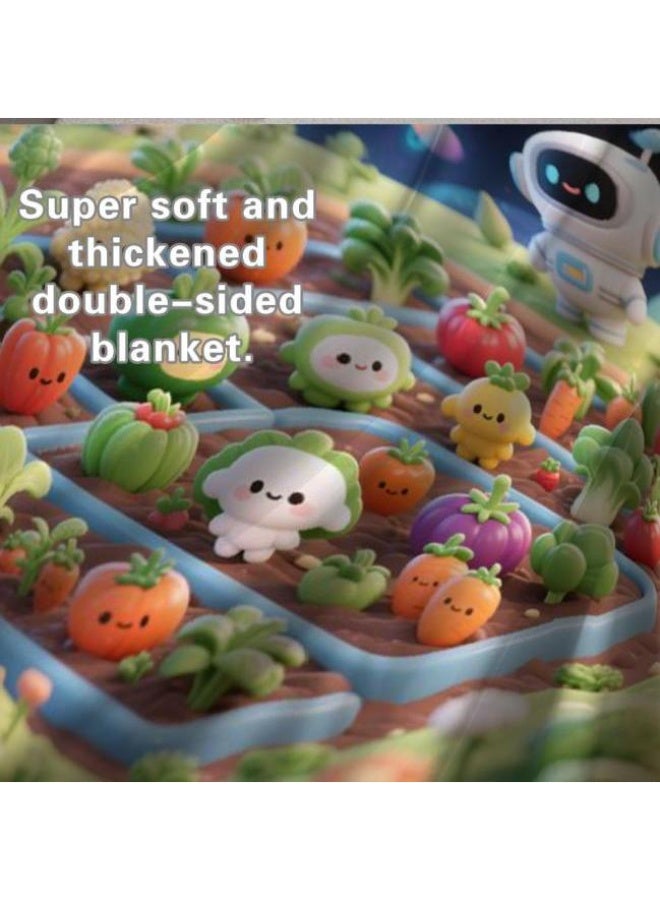 general Baby and children's cartoon flannel thin blanket (warm and comfortable, suitable for sleep, game use) 70cm*100cm - Image 4