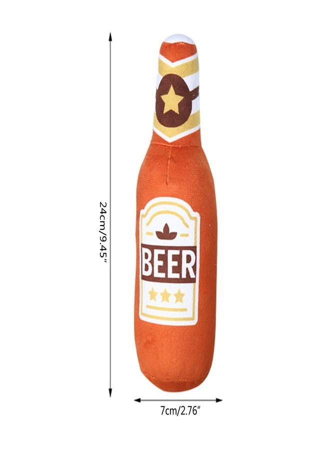 URTERYSER Squeak Toys, Dog Squeak Toy for Small & Medium Dogs Interactive Chew Toy Plush- Tug-of-war, 30.00 * 20.00 * 7.00CM, gray beer - Image 5