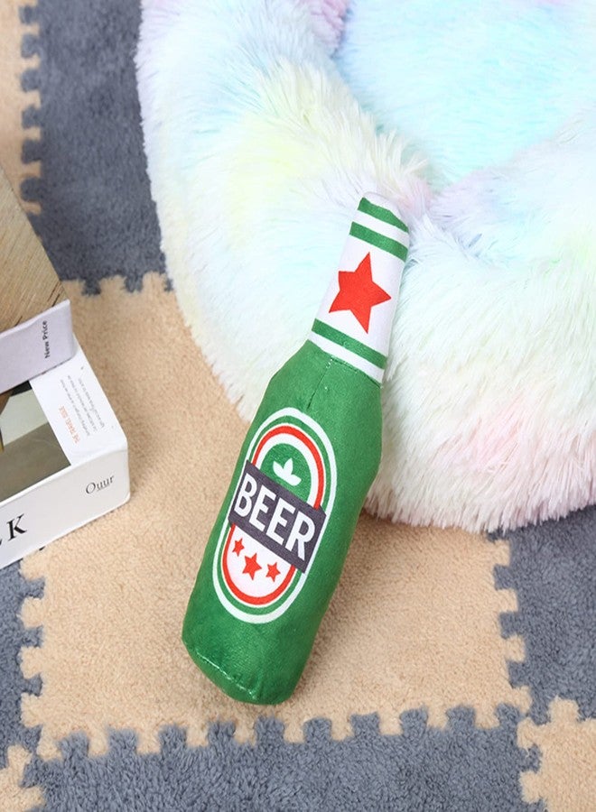 URTERYSER Squeak Toys, Dog Squeak Toy for Small & Medium Dogs Interactive Chew Toy Plush- Tug-of-war, 30.00 * 20.00 * 7.00CM, gray beer - Image 4