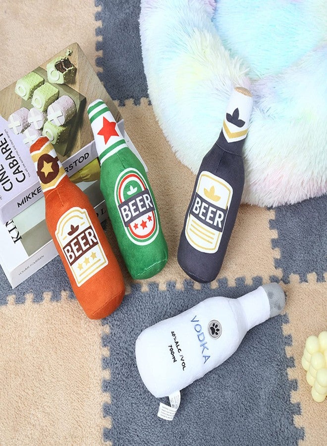 URTERYSER Squeak Toys, Dog Squeak Toy for Small & Medium Dogs Interactive Chew Toy Plush- Tug-of-war, 30.00 * 20.00 * 7.00CM, gray beer - Image 3