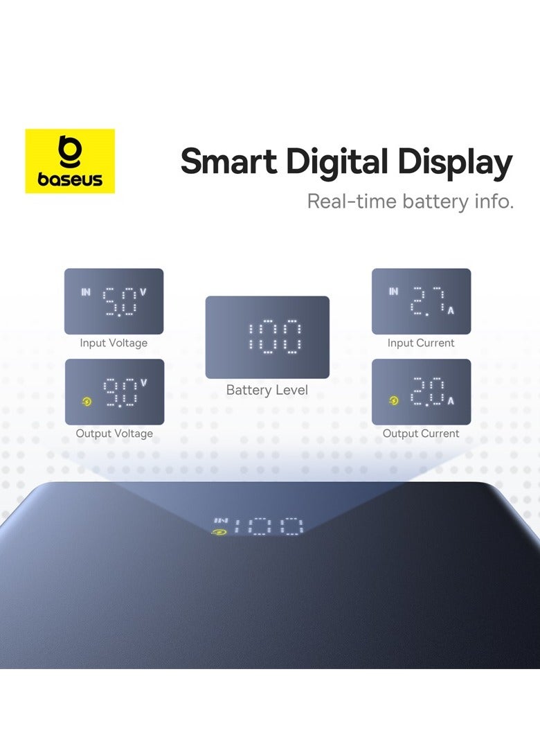 بيسوس بنك طاقة 20 واط USB-C، شاحن محمول مع PD 3.0، شحن سريع QC 4.0، شاشة LED، 3 مخرجات متوافقة مع آيفون 15 برو ماكس/بلاس، سامسونج S24، جوجل بيكسل، آير بودز، آيباد والمزيد - Image 5