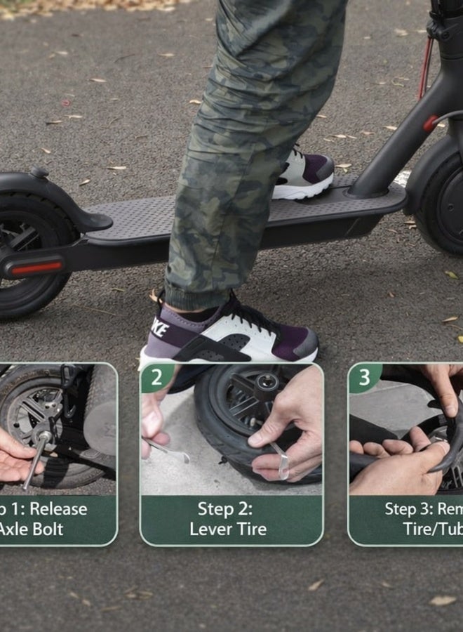 Neyecam 10x2.5/2.75 Electric Scooter Inner Tube (2 Pack), Thickened Butyl Rubber Replacement Tube with 45° Angled Valve Stem for 10 Inch E-Scooter Tires - Image 2