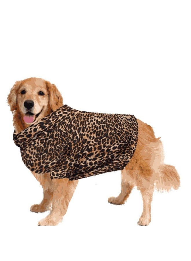 Sage Square Funky Soft Material Dog Shirt | Cool/Funky Print Pet | Soft Light Weight | Comfortable & Breathable Dog Clothing | Trendy Vest Outfit (Medium - 16 Inch) (Cheetah Print)  - Image 1