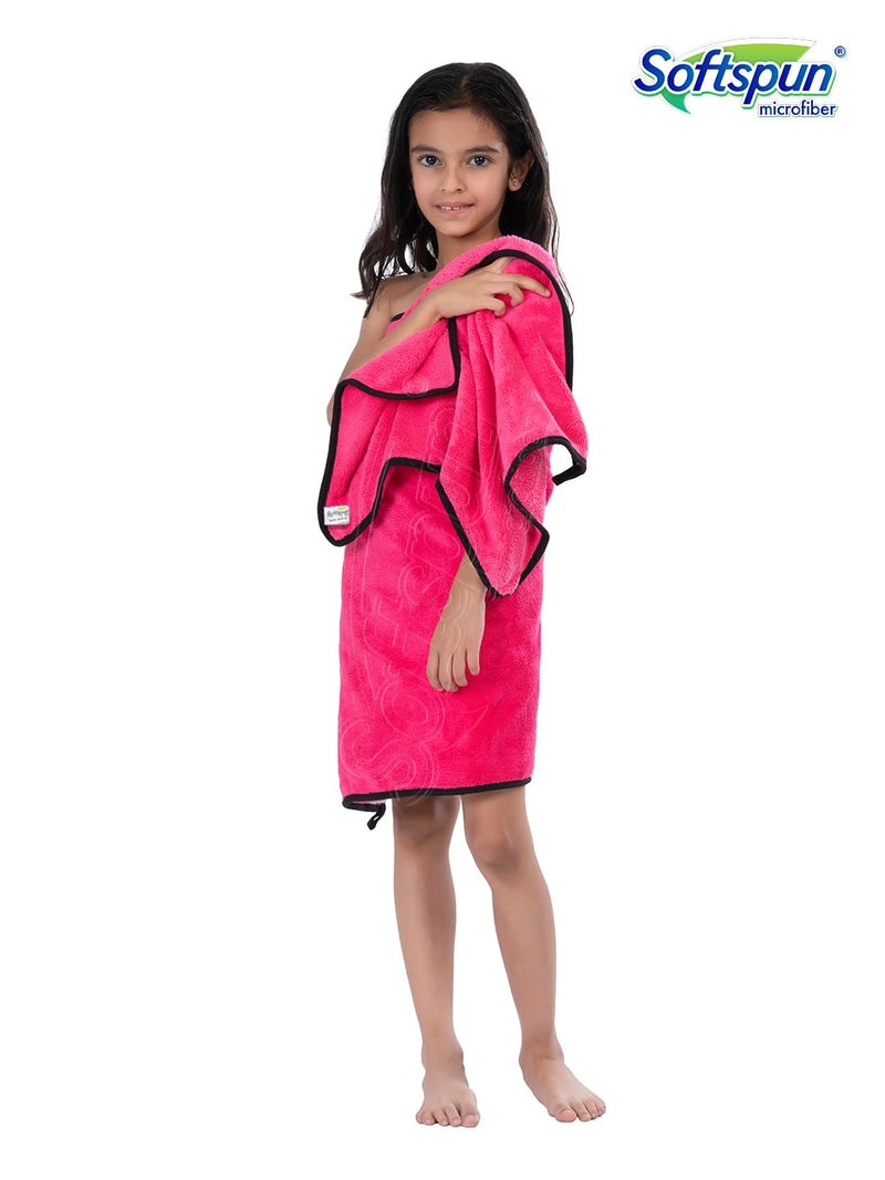 SOFTSPUN Microfiber Wipes Large Baby Towel 2 pc Pink! Ultra Absorbent Super Soft & Comfortable Quick Drying for Men & Women Daily Use Extra Large Size Unisex.… - Image 4
