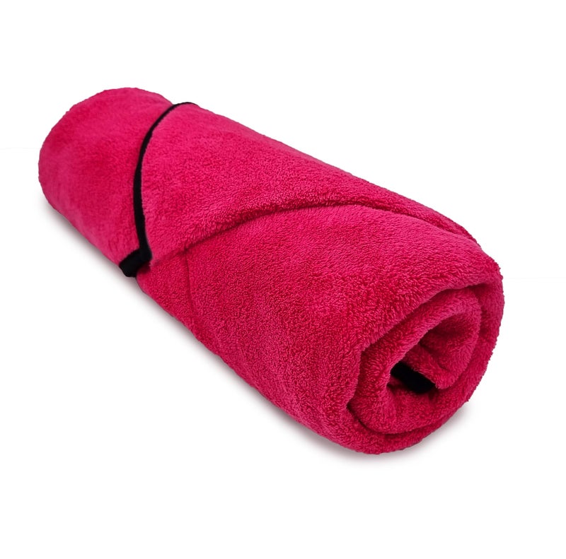 SOFTSPUN Microfiber Wipes Large Baby Towel 2 pc Pink! Ultra Absorbent Super Soft & Comfortable Quick Drying for Men & Women Daily Use Extra Large Size Unisex.… - Image 2