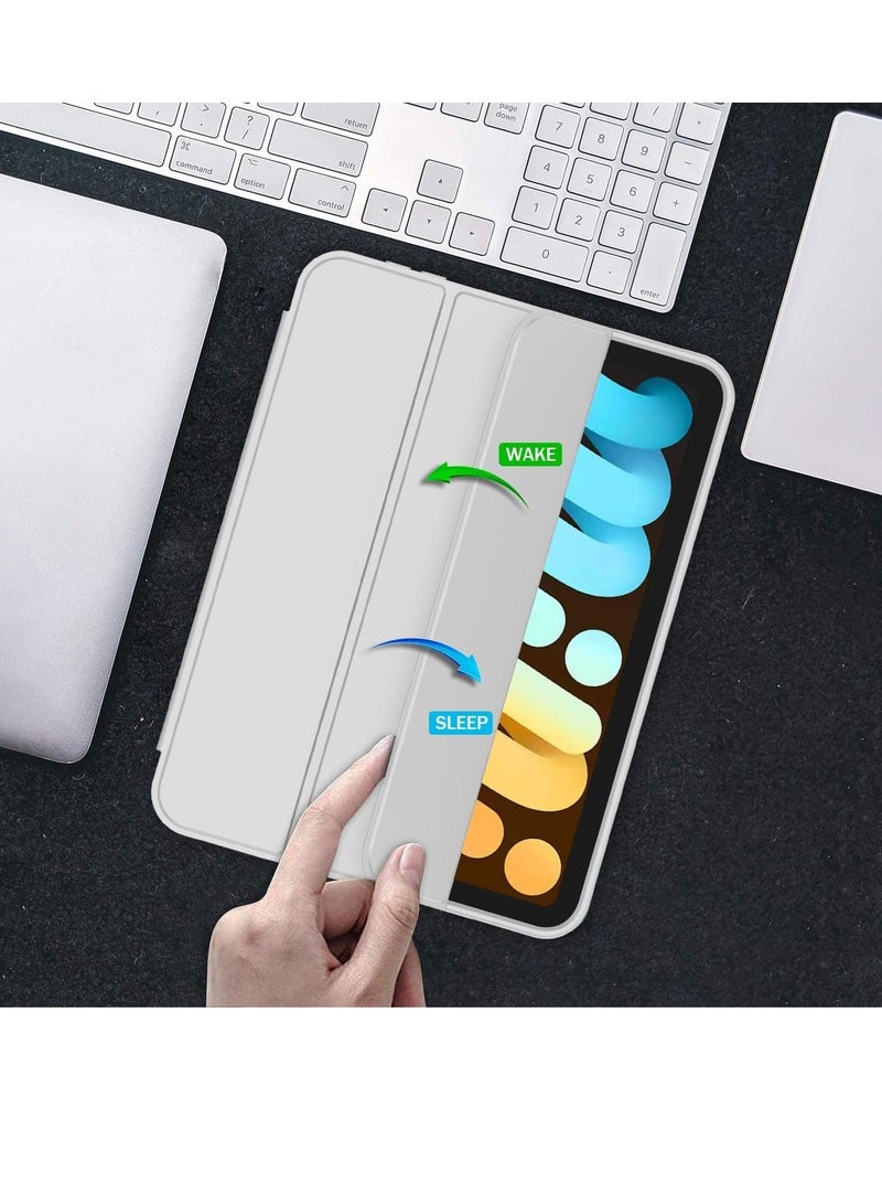ELTRAZONE NEW Smart Case with Pencil Holder for iPad Mini 7 – Trifold Stand, Soft TPU Back, Auto Wake/Sleep, Dust Proof, Anti-Fingerprint, Heavy Duty Protection – Stylish & Durable Case for iPad Mini 7 - Image 3