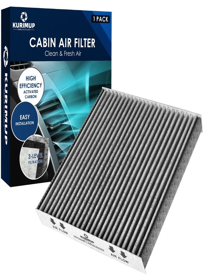 KURIMUP Cabin Air Filter Replacement for CP285 CF10285 Toyota Lexus Scion Camry Corolla Tundra Highlander Prius Vehicle Premium Cabin filter with Activated Carbon(1 pack) - Image 1