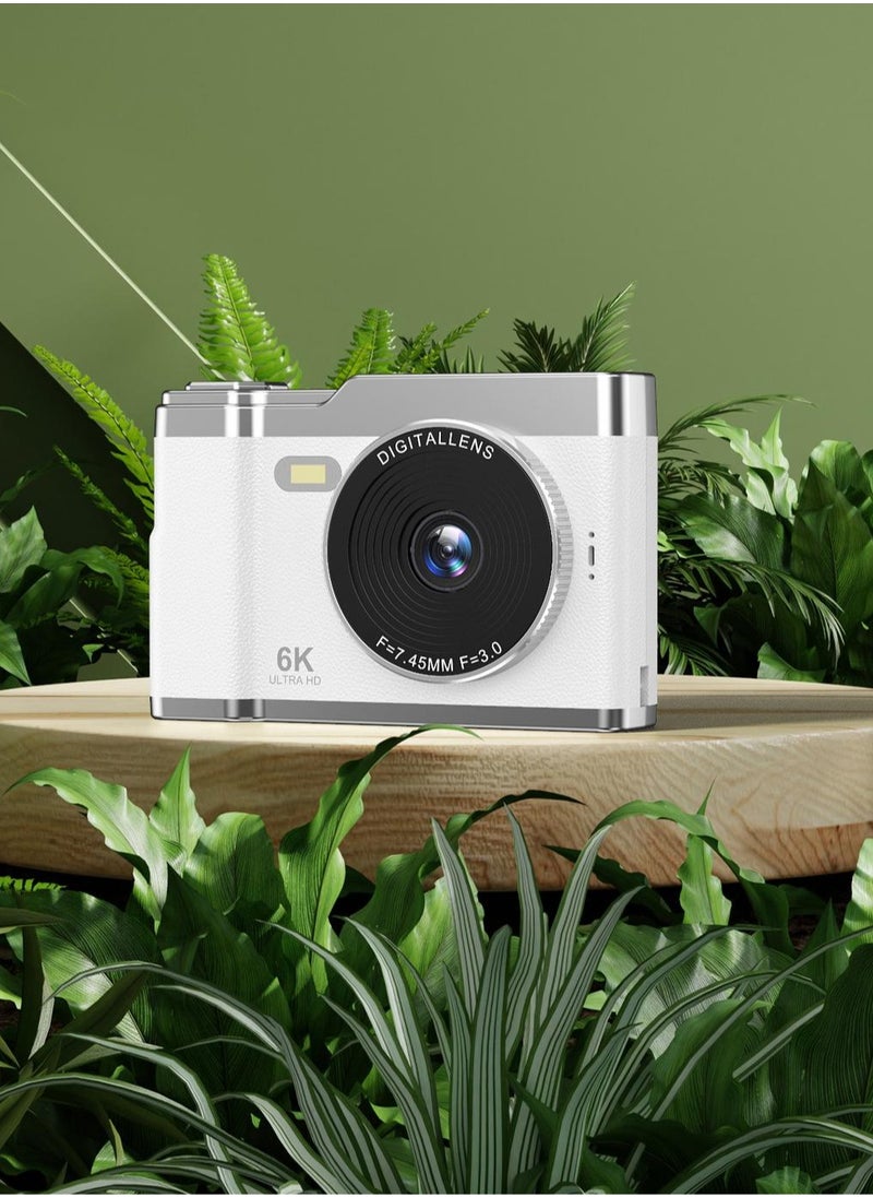 Generic - 6K Digital Camera Video Camcorder 64MP 2.5Inch IPS Screen Auto Focus 8X Zoom Anti-shake Face Detact Smile Capture Built-in Flash with 128G Memory Card ﻿ - Image 1