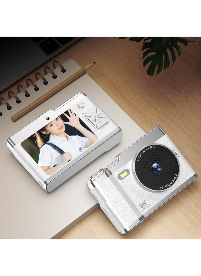 Generic - 6K Digital Camera Video Camcorder 64MP 2.5Inch IPS Screen Auto Focus 8X Zoom Anti-shake Face Detact Smile Capture Built-in Flash with 128G Memory Card ﻿ - Image 1