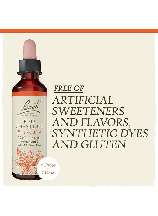 Bach Original Flower Remedies, Red Chestnut for Peace of Mind, Natural Homeopathic Flower Essence, Holistic Wellness and Stress Relief, Vegan, 20mL Dropper  - Image 5