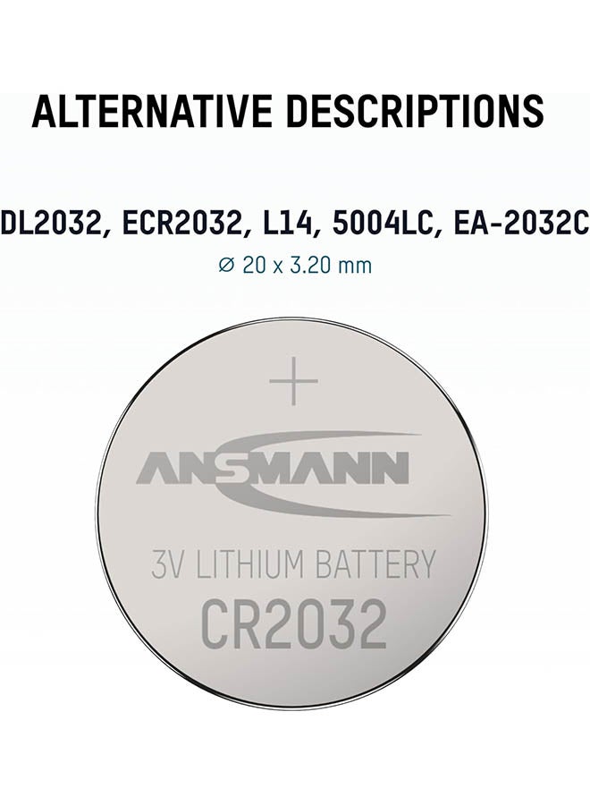 ANSMANN Cr2032 Lithium Coin Cell Pocket Calculators Scales Clocks Car Keys Digital Cameras Remote Controls 1 Pc Pack  - Image 3