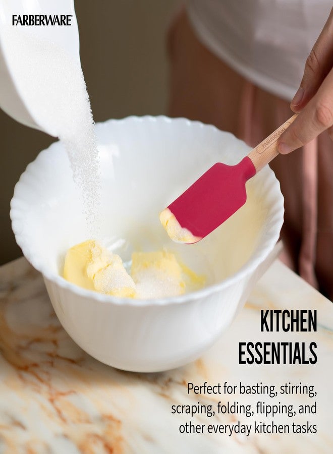 Farberware Mini Wood Baking Set, Includes a Mini Basting Brush, Spatula, and Spoon Spatula, Perfect for Both Sweet and Savory Dishes, Set of 3 - Image 3