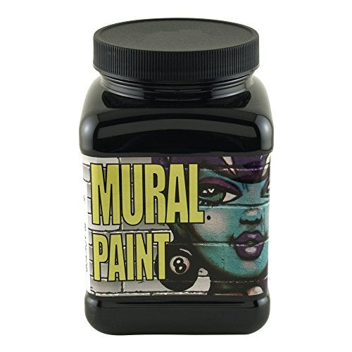 Chroma Acrylic Mural Paint for Interior and Exterior Murals - Lightfast, Mixable, Hard-Wearing Vibrant Pigment, 16 Oz Blacktop (2398) - Image 2