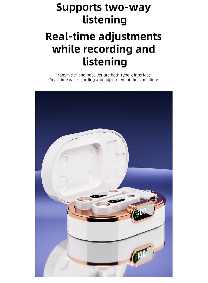 Wireless Microphone, Bluetooth Mobile Phone Microphone with Audio/Noise Cancellation Function