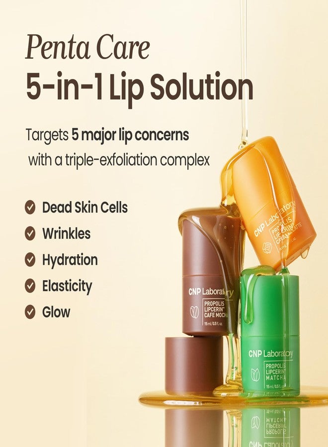 CNP Lip Butter - Propolis Lipcerin™ Caramel Latte, Café Edition, Hydrating Overnight Manuka Lip Balm & Mask, 12hrs Long-lasting Moisture, Gifts for Women, Korean Skin Care, 0.5 fl.oz. - Image 4
