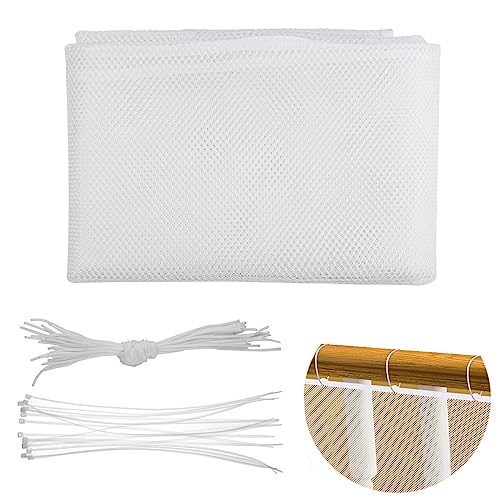 CM 3m Length Safety Rail Net Stair Banister Stair Net with Ropes for Stairs Fence Balcony Baby Bed, Protect Childs Pets Safe - Image 1