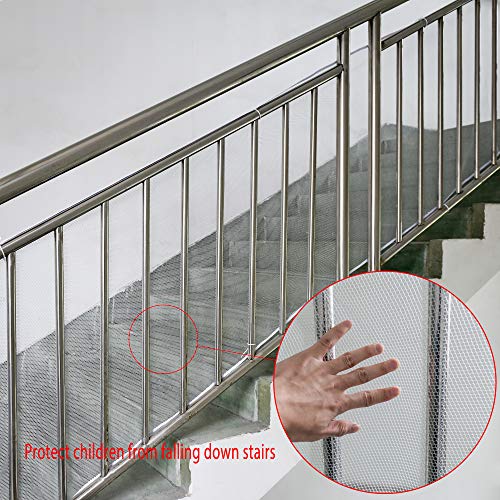 CM 3m Length Safety Rail Net Stair Banister Stair Net with Ropes for Stairs Fence Balcony Baby Bed, Protect Childs Pets Safe - Image 4