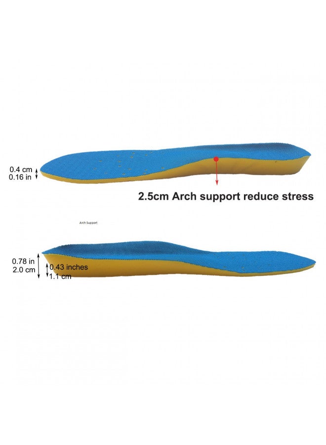 Basmile Shoe Insoles, Orthotic Insoles, Memory Foam Insoles Providing Great Shock Absorption and Cushion, Best Insoles for Men and Women for Everyday Use (L) - Image 3