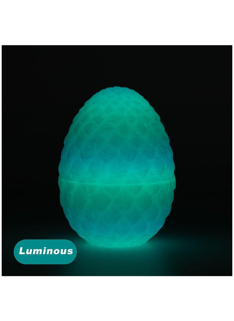 3D Printed Egg Dragon, Fully Articulated Dragon Crystal Dragon with Dragon Egg, Home Office Decorative Desktop Toy (Glow-in-the-Dark, 12 Inch)  - Image 3
