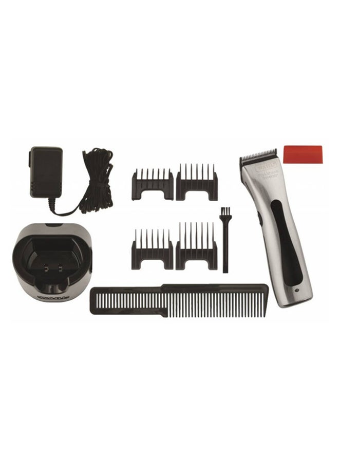 WAHL Beretto Chrome Clipper Silver/Black/Red - Image 2