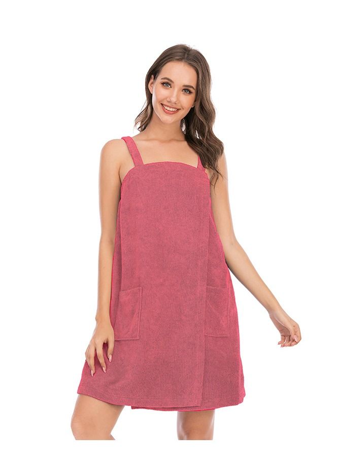 Loquat Summer New Home Clothes Bathrobe Absorbent Simple Bath Towel Comfortable Women's Pajamas