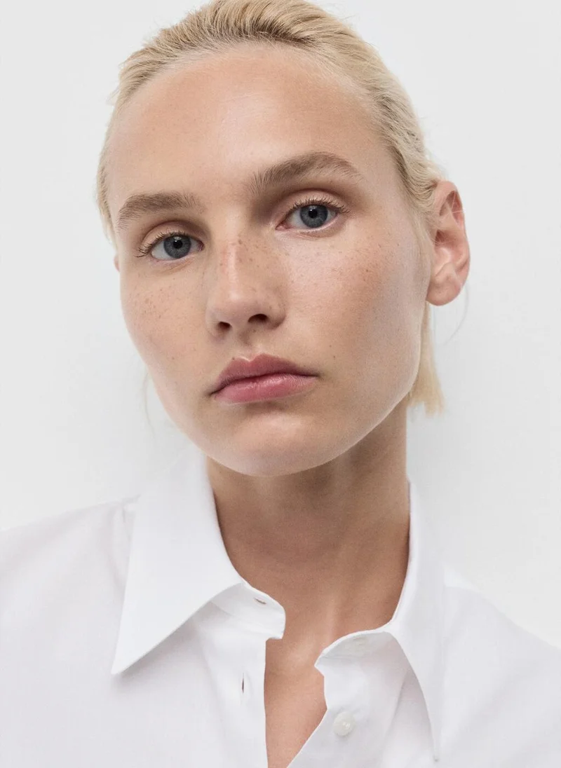 MANGO Regular cotton lyocell-blend shirt