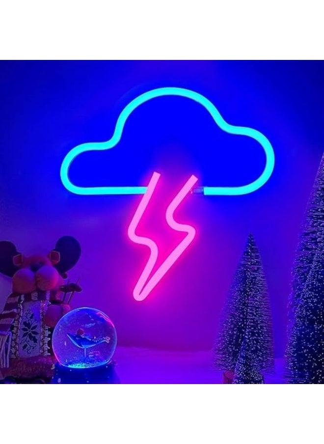 Generic - Neon lighting for bedroom wall decor, powered by battery or USB, multi-coloured - Image 1