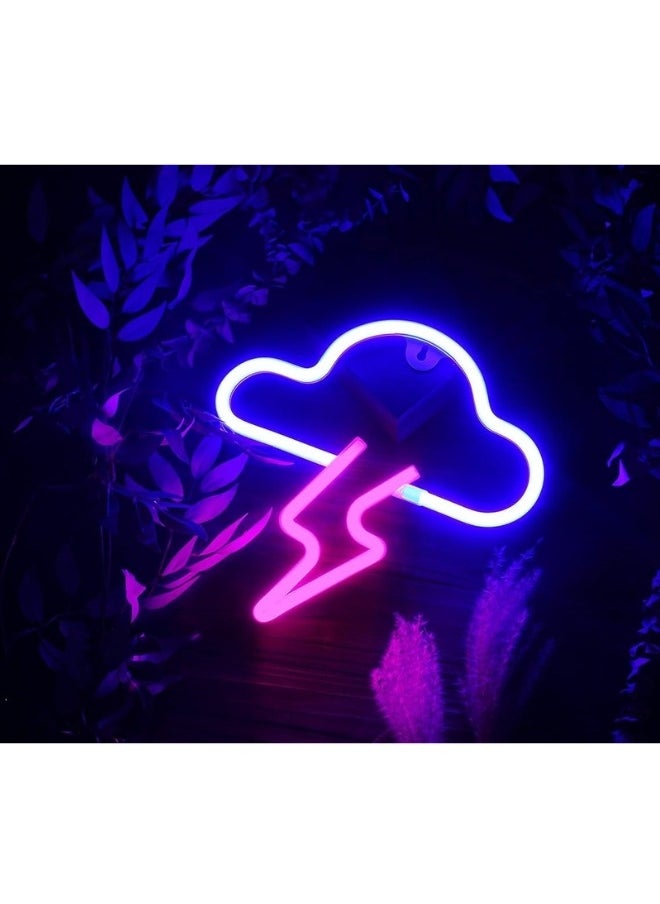 Generic - Neon lighting for bedroom wall decor, powered by battery or USB, multi-coloured - Image 1