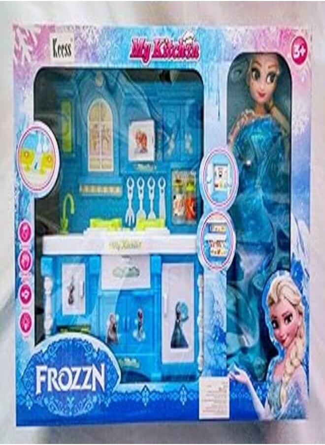 Alpino - Frozen Princess Kitchen with Frozen Bride and Pino Accessories Sound and Light - Image 1