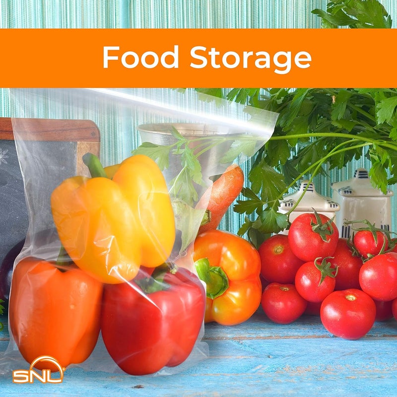 SNL Quality Zipper Locking Reclosable Clear Disposable Plastic Bags, Strong | 9" X 12" - 2 MIL - 100 Bags - Image 4