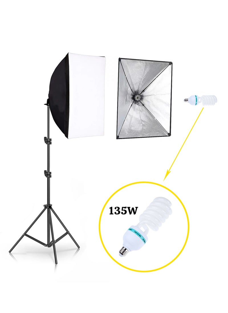 Photography Fill Light Set - 135W Light Bulb - 2X2m Background Stand - Softbox Lighting Kit - 3PCS Backdrops (White/Black/Green) Screen for Photo, Video, Portrait and Live - pzsku/Z24A904DC9ABFF7B99F42Z/45/_/1733212583/18e04ce8-b614-4109-8798-a1da017035f0