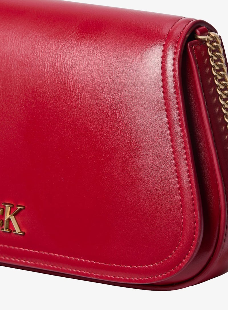 CALVIN KLEIN Monogram Plaque Chain Strap Curved Wallet - Image 3
