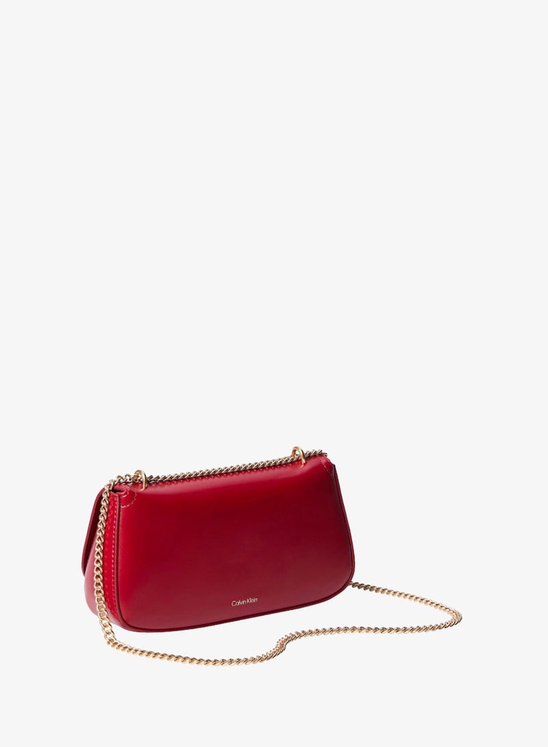 CALVIN KLEIN Monogram Plaque Chain Strap Curved Wallet - Image 2