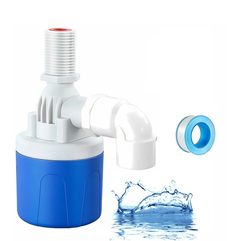 1 2 بوصة صمام عائم للتحكم التلقائي الكامل في مستوى الماء، صمام عائم صغير للإغلاق التلقائي، لا يحتاج إلى كهرباء، مناسب لخزانات المياه وأبراج المياه. - Image 1