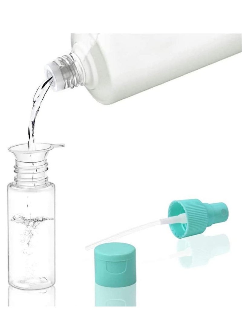 NANAO 11 Piece Travel Bottles Set with Exfoliating Brush Empty Plastic Leak Proof Containers Toiletries Containers for Shampoos  Lotions Creams  - Image 3