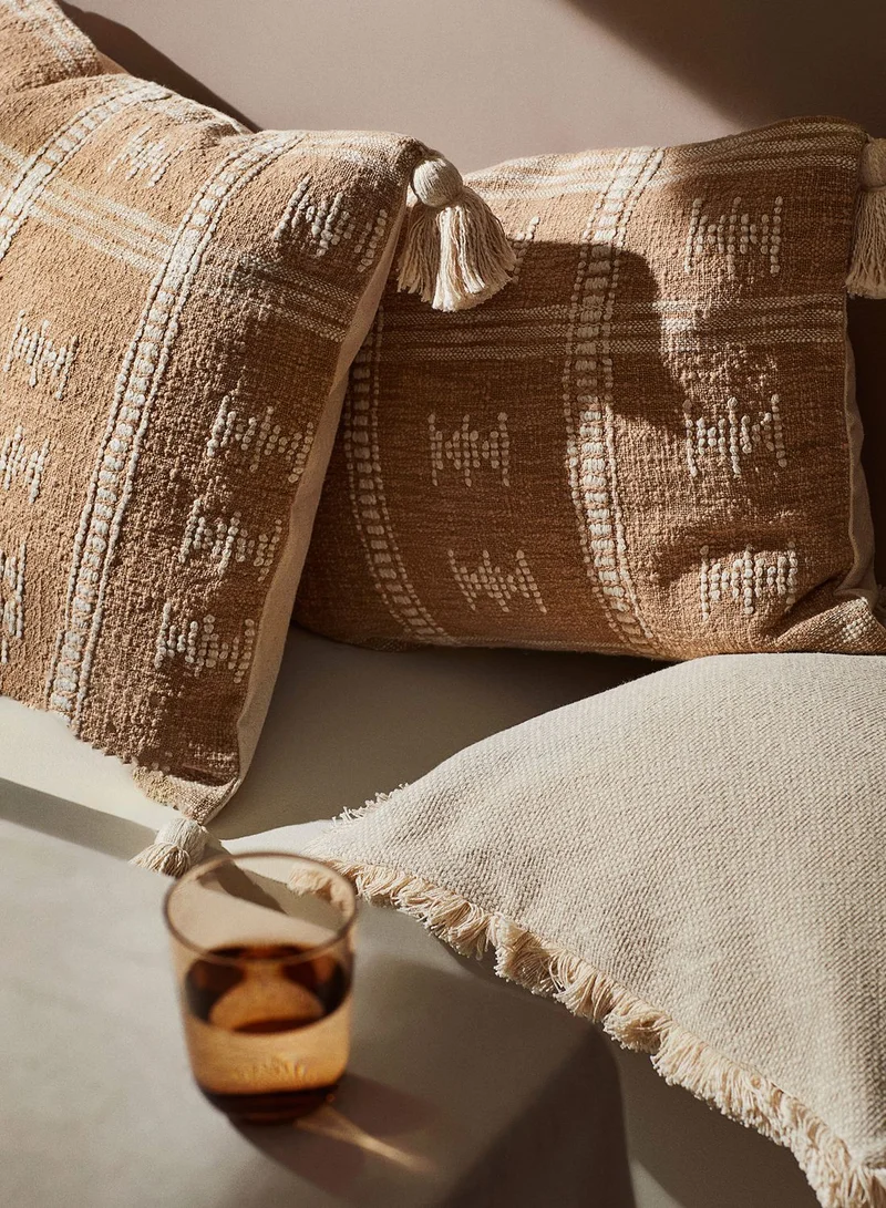 اتش اند ام Tasselled Cushion Cover