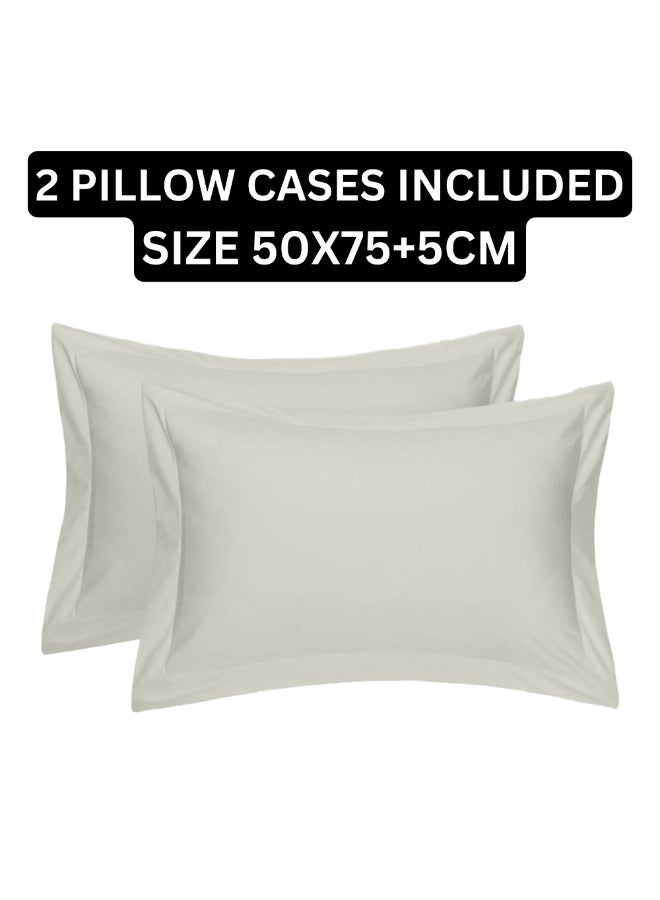 TW Premier Premium Fitted Bed Sheet Set with Oxford Edge Pillowcases | 3-Piece Set | High-Quality 90 GSM Microfiber | 30 cm Deep Pocket - Image 3