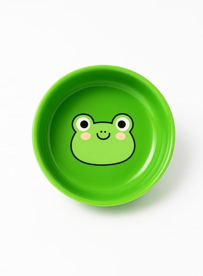 Frog Luxury Porcelain Bowl with Artistic Frog Design – Elegant, Scratch-Resistant Decorative Piece Perfect for Home Gifts - Image 1