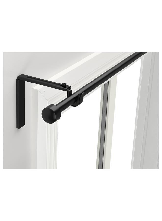 Zaboon Curtain rod combination, black, 120-210 cm - Image 2
