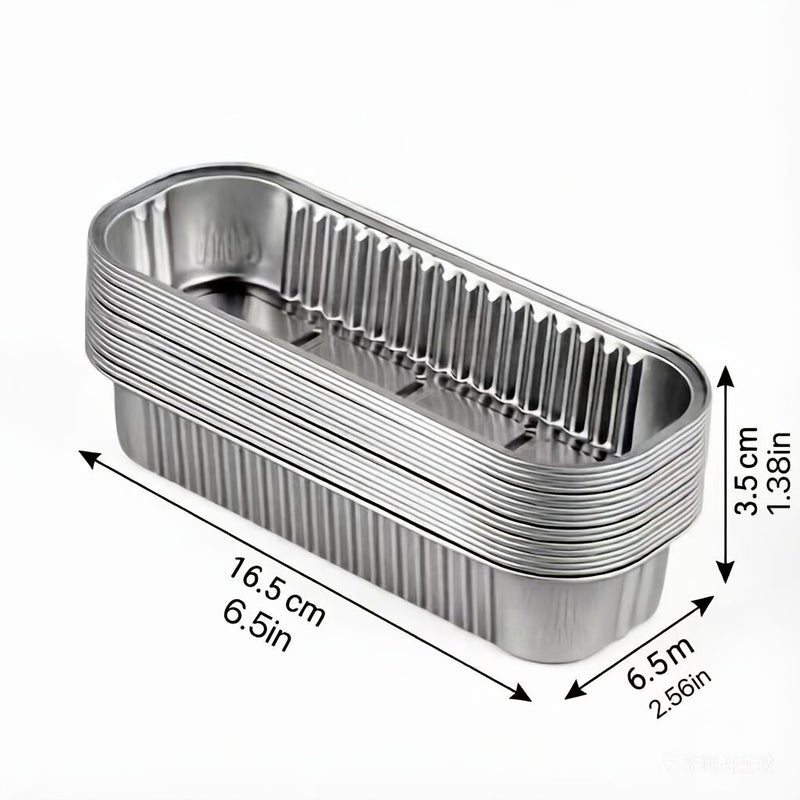 Heavy Duty Rectangular Aluminum Foil Containers 40pcs Food Grade Heat Resistant Baking Trays For Air Fryer Cheese Roasted Sweet Potato Durian And Lunch Meat - Image 3
